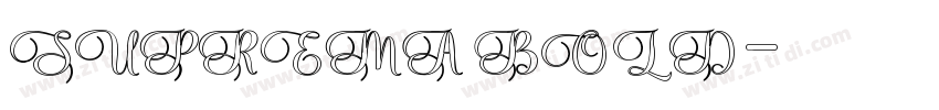 SUPREMA BOLD字体转换